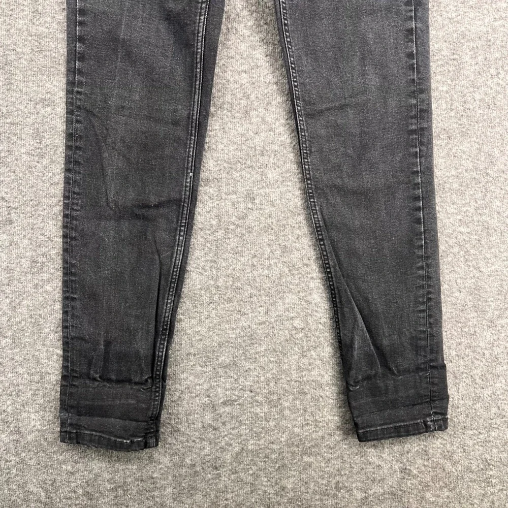 Zara Trafaluc Womens High Rise Skinny Jeans‎ Faded Black Size 6 Stretch Denim